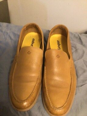 Amberjack loafer leather upper  with lining for business casual ,SZ 10M